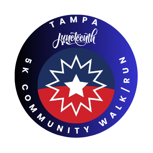 A logo for the tampa community walk and run