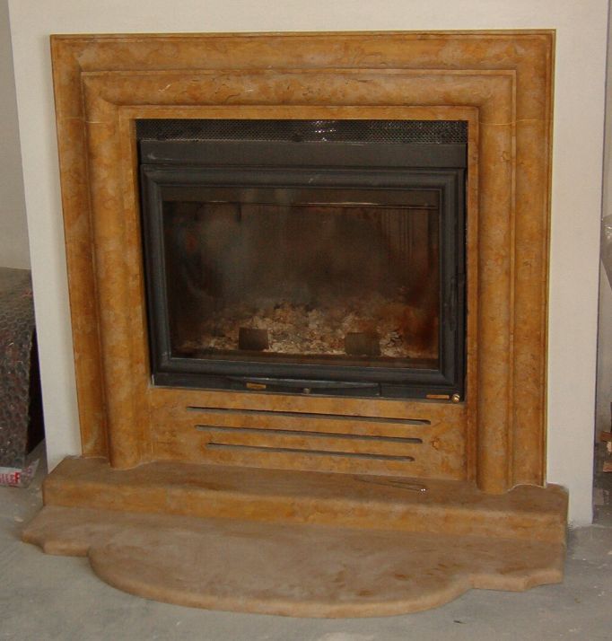 camino moderno ad incasso