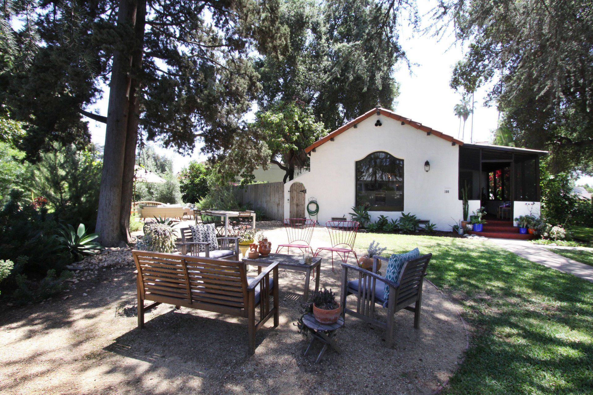 Residential Sale, 100 YALE ST, PASADENA CA 91103, backyard of home with patio seating