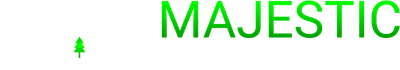 The word majestic is written in green on a white background.