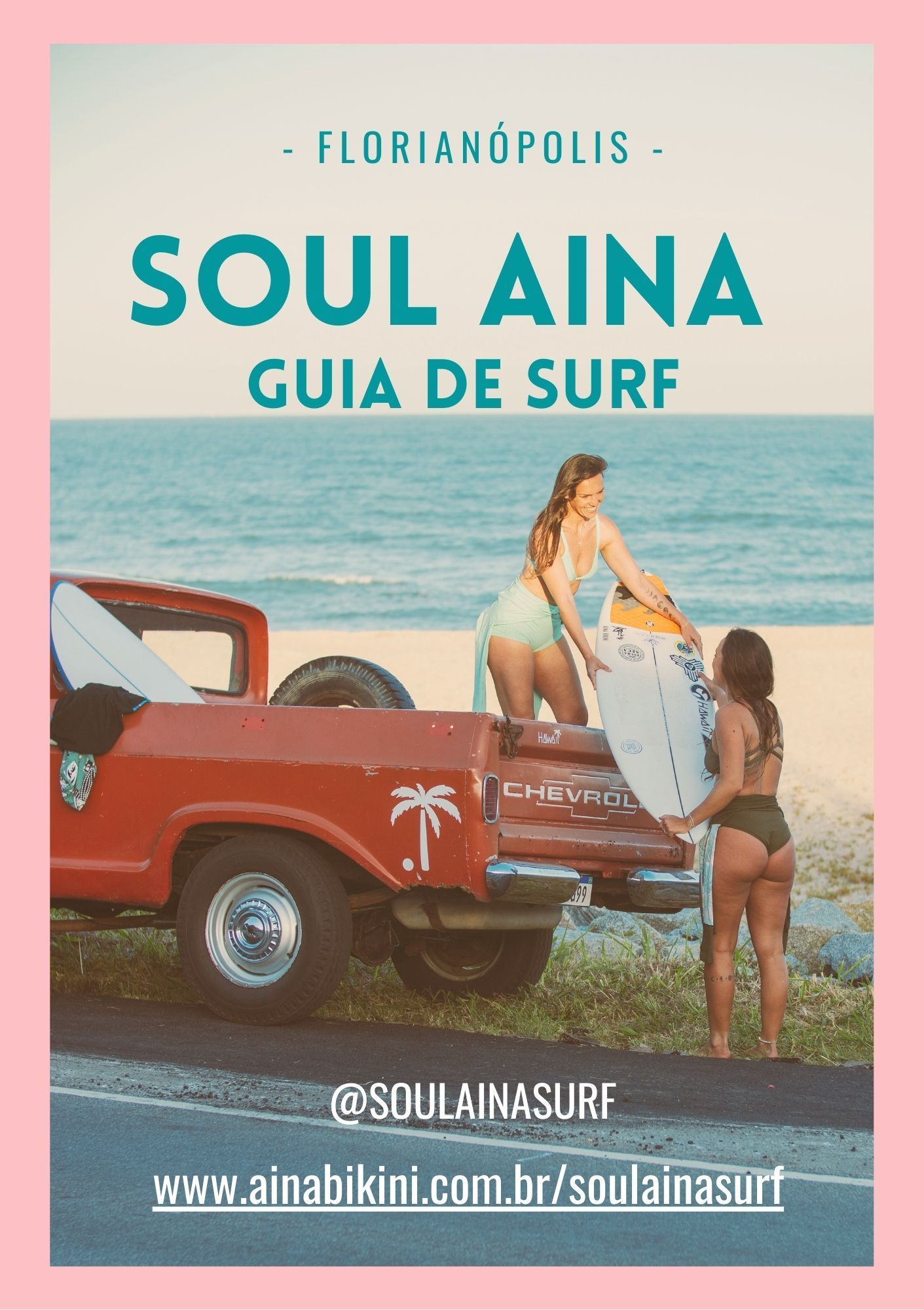 Capa do Guia AinaSurf das ondas de Florianópolis