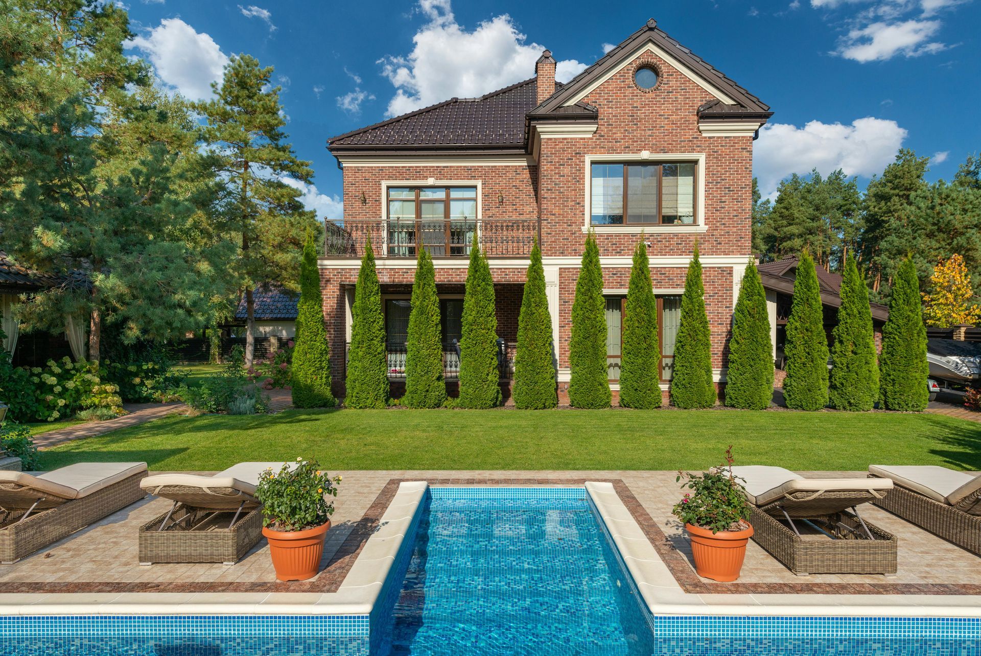 stunning back garden with privacy garden and fencing