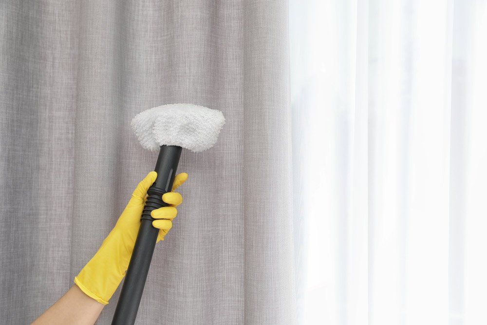 Cleaning Curtains — Window Furnishing Services in Tweed Heads, NSW