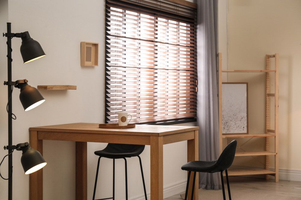 Cozy Room with Blinds — Window Furnishing Services in Gold Coast, NSW