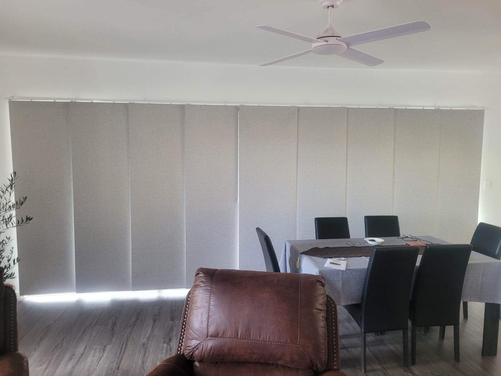 Panel Blinds In Living Room  — Window Furnishing Services in Tweed Heads, NSW