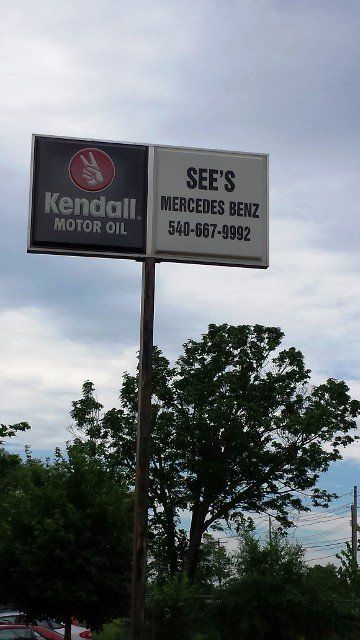 Shop Sign - Mercedes-Benz Maintenance in Winchester, VA