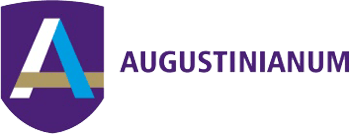 Logo met paars schild, 