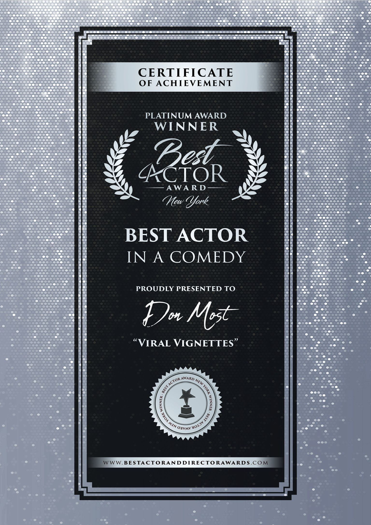 Don Most Acting Award.