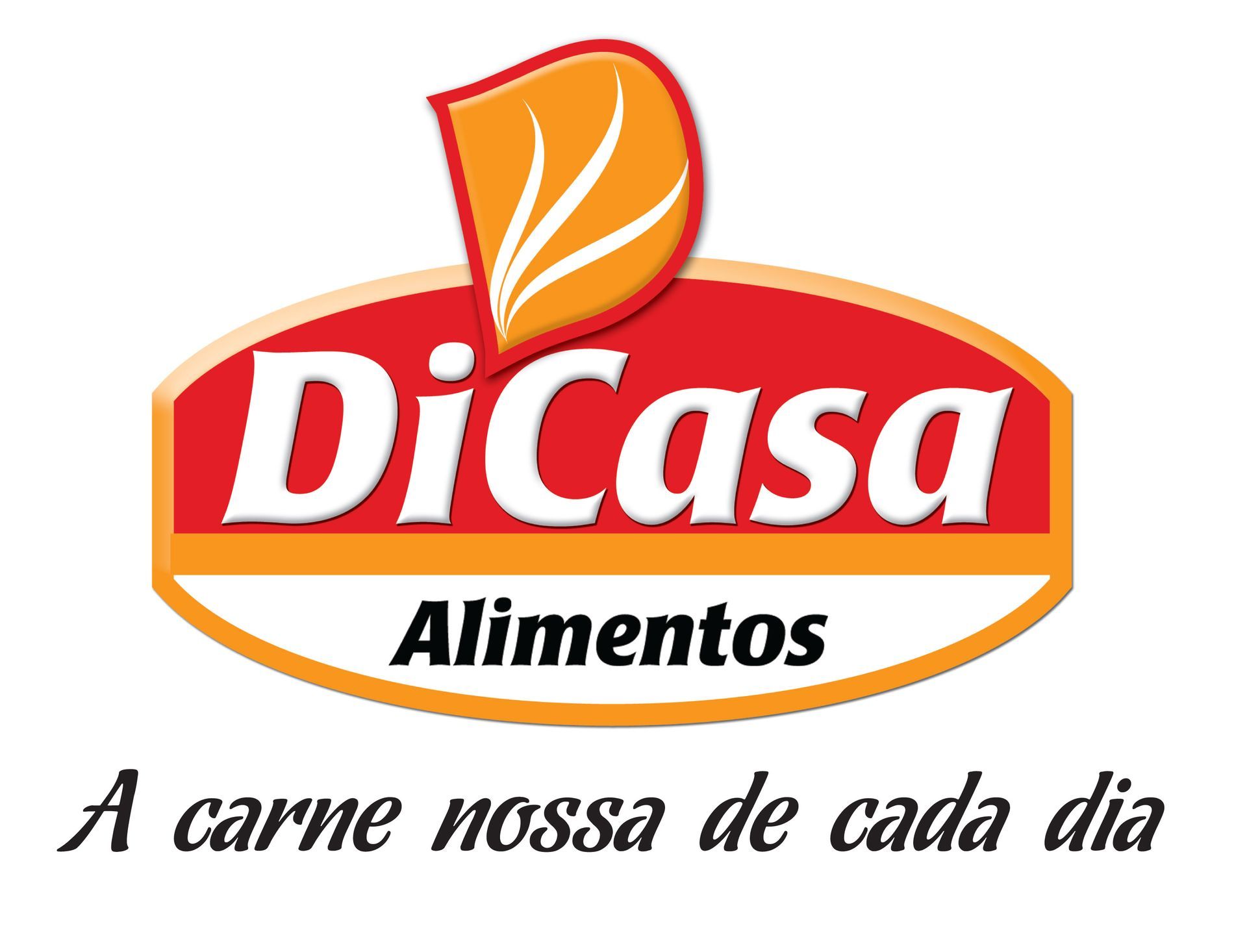 A logo for dicasa alimentos a carne nossa de cada dia