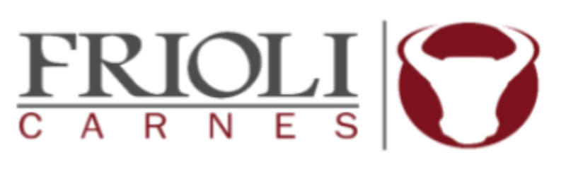 Um logotipo para carnes frioli com um touro nele