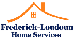 Frederick-Loudoun Home Services logo with orange roof icon and navy text