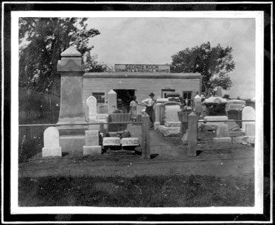 Old Photo Of Mausoleums — Koch Monument — Hackensack, NJ