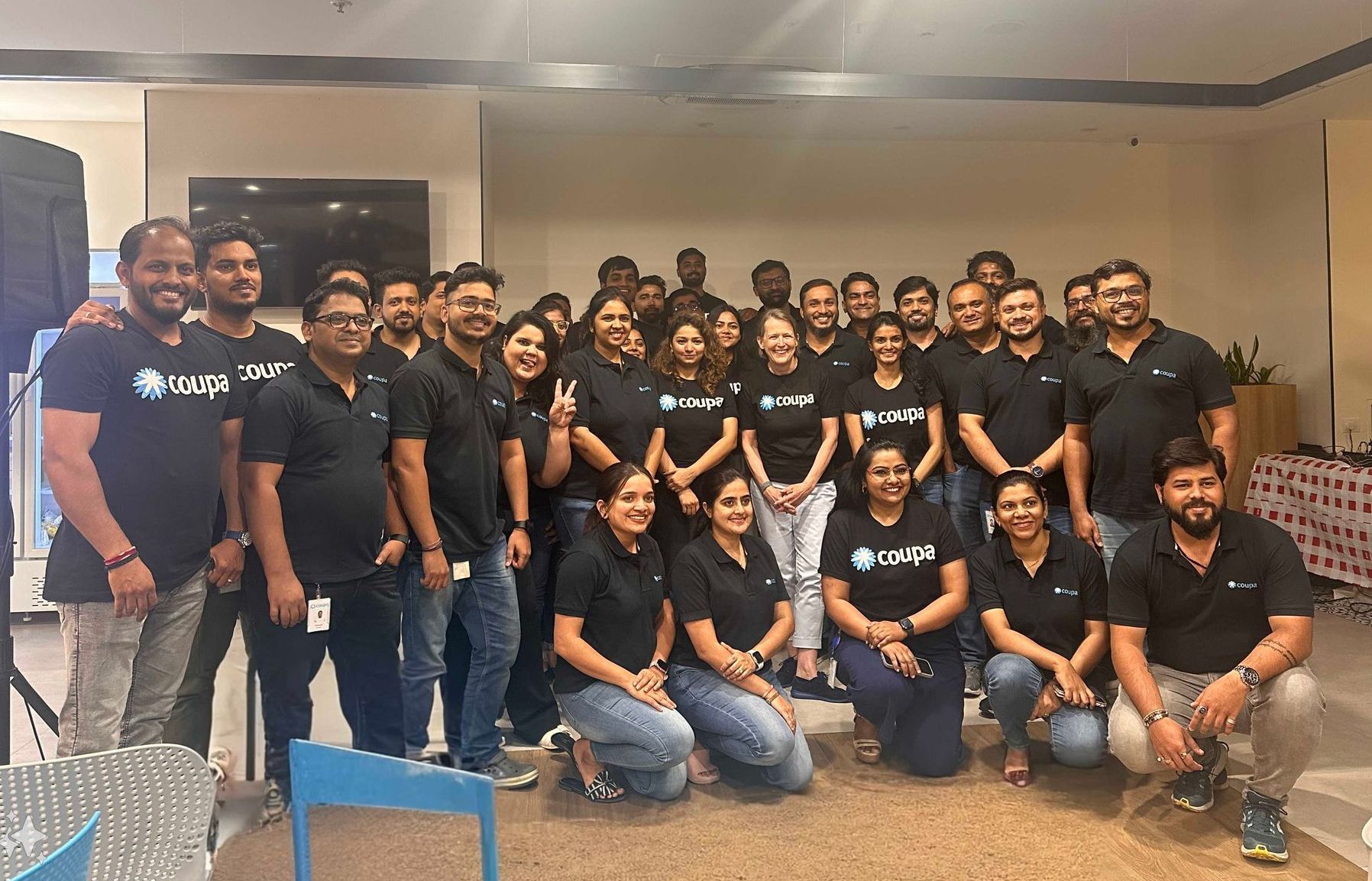 A photo of our team members in India with our CHRO Susan.