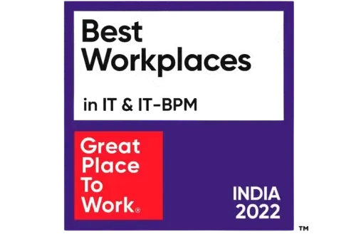 Best place to work in IT certificate for Coupa India 2022