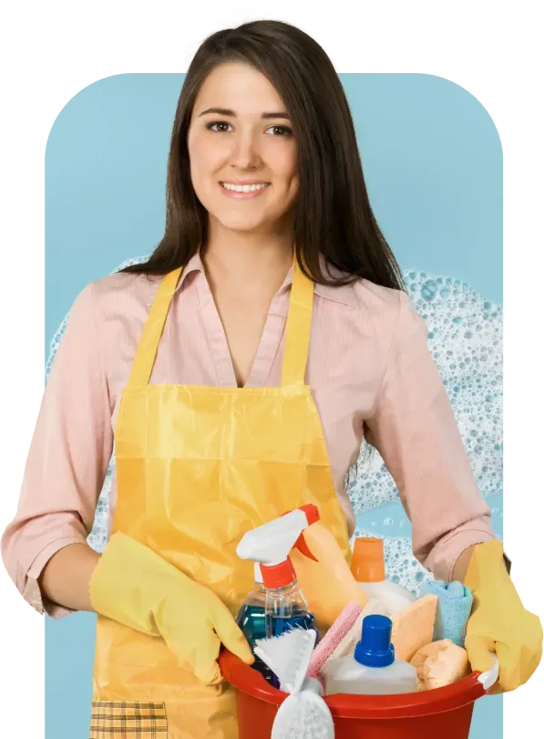 Man with tool belt giving a thumbs up in a kitchen.