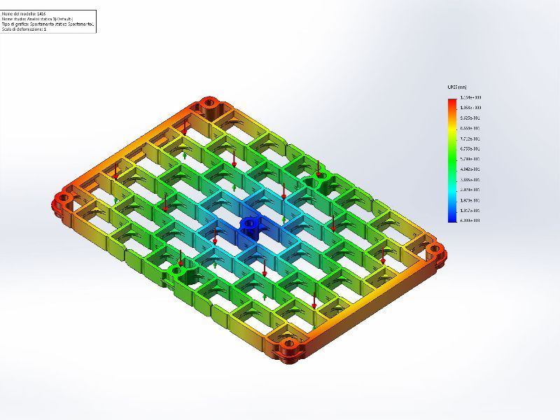 figura della progettazione di parti in metallo per attrezzature industriali