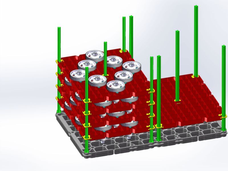 figura della progettazione di componenti tecniche in metallo