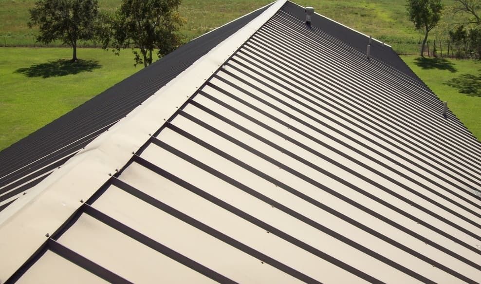 View Of A Corrugated Metal Roof On A Building — The Roofer Troopers (NSW) in Howlong, NSW
