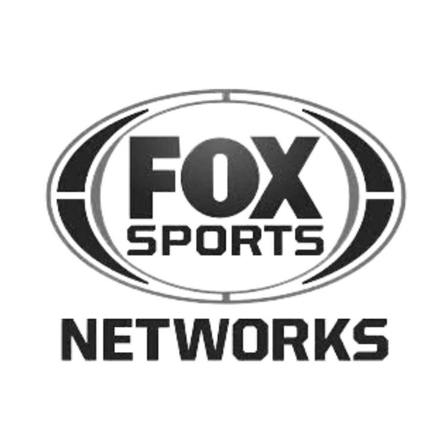 A black and white logo for fox sports networks
