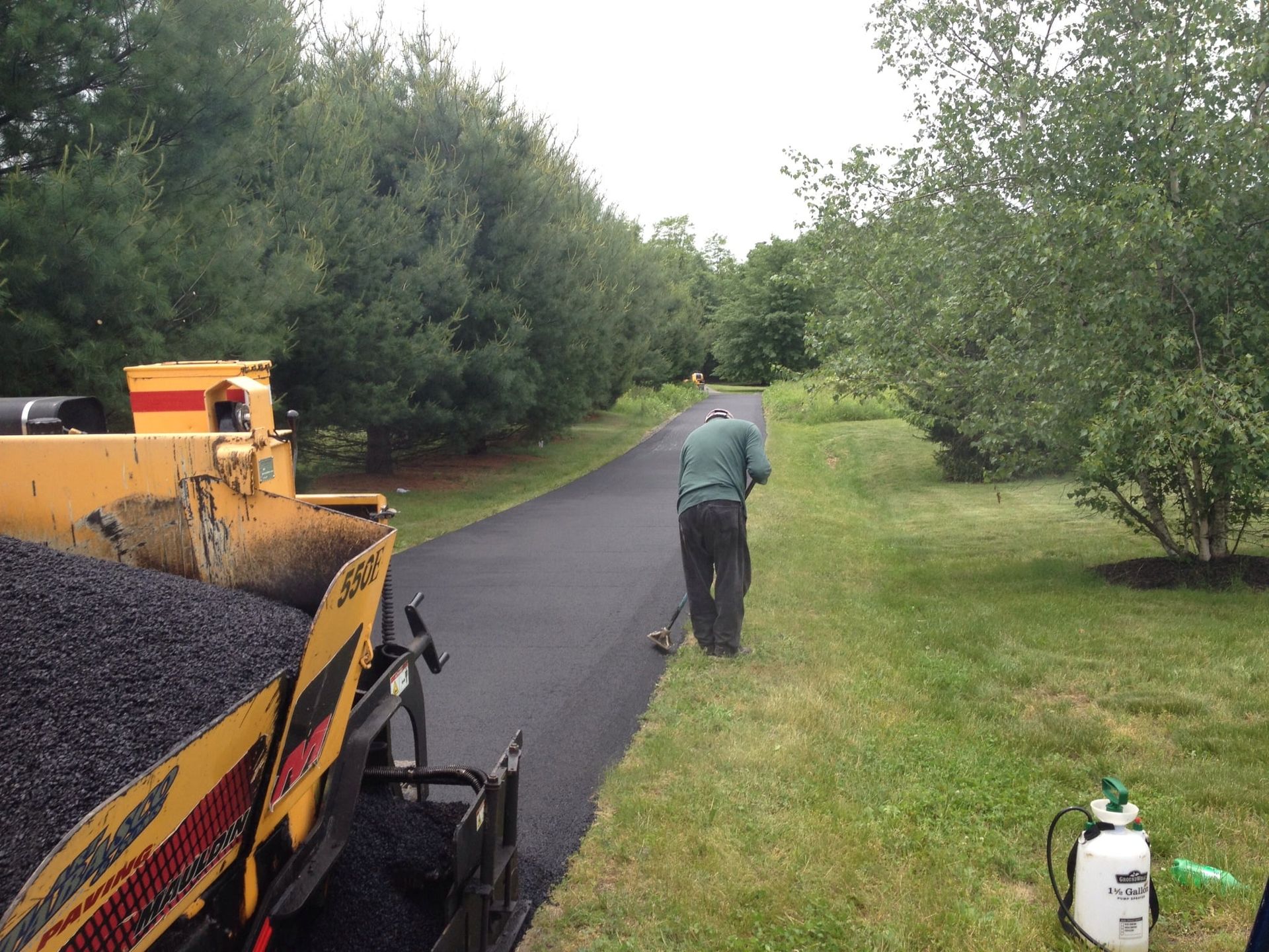 Man and Yellow Truck - Montgomery, NY - Art Tabasco & Sons Paving