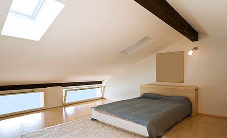 loft converted into a bedroom