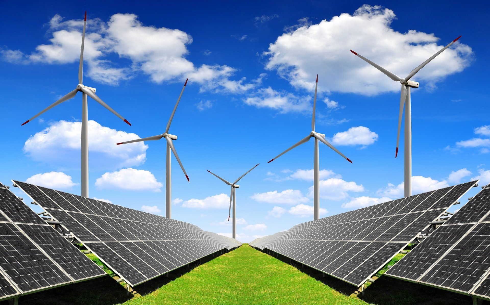 Wind mill installed for renewable energy