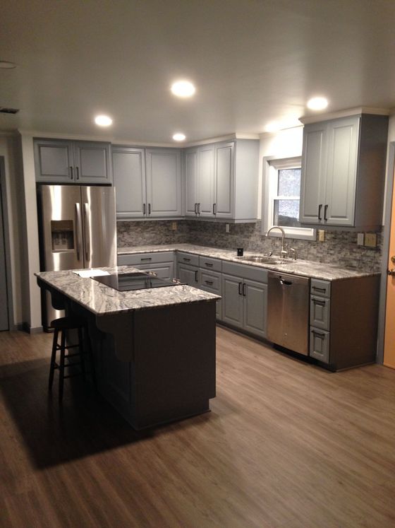 Residential Kitchen Cabinet Granite Countertop Hutchison Brothers Cabinetry Russellville AR
