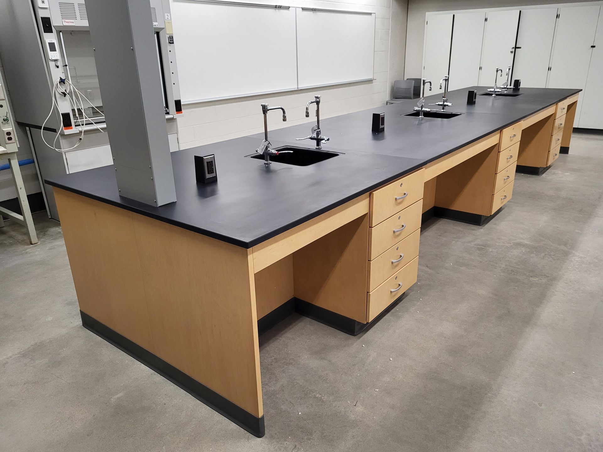 Commercial Casework - Science lab School Table Cabinet Hutchison Brothers Cabinetry Russellville AR