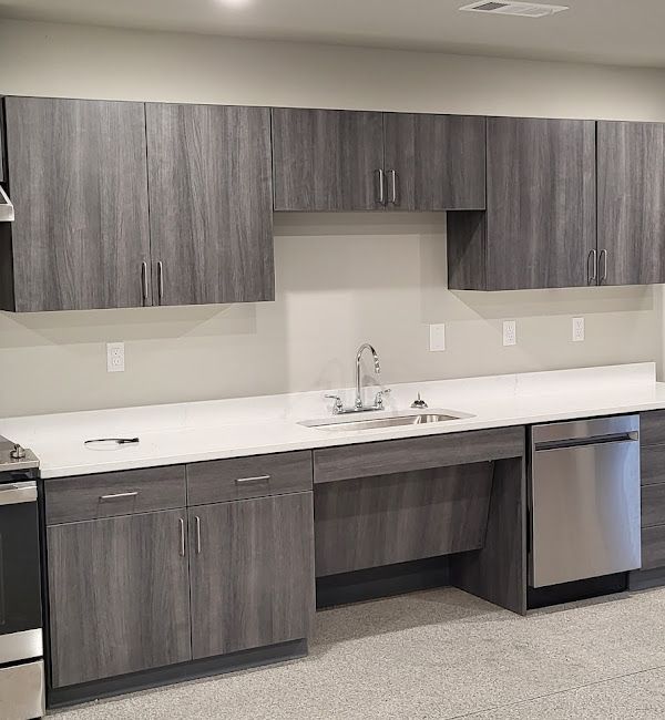 Commercial Casework Cabinetry Counter Break Room Hutchison Brothers Cabinetry Russellville AR