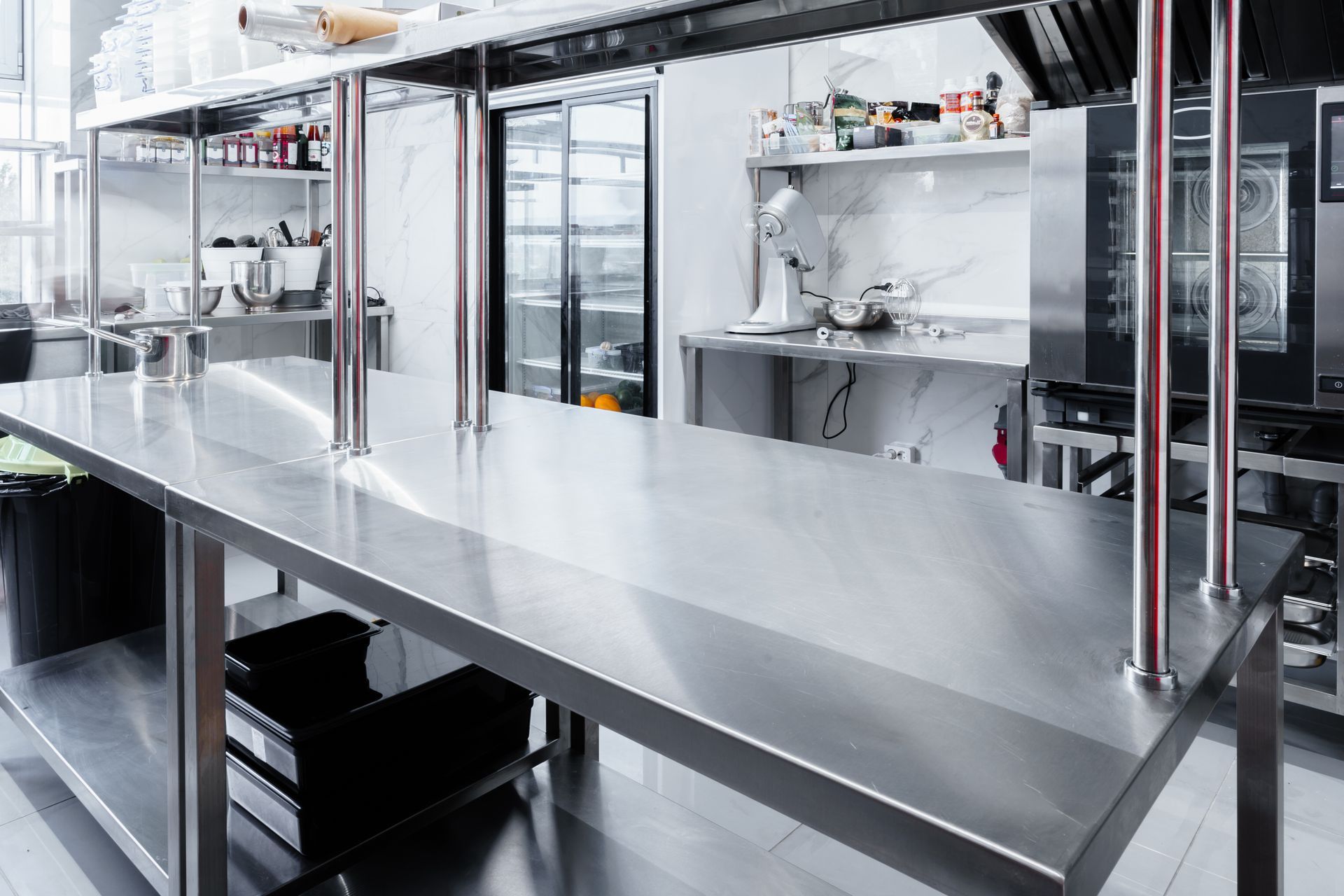Stainless Steel Kitchen countertop casework millwork Hutchison Brothers Custom Fabrications Russellville Ar Arkansas