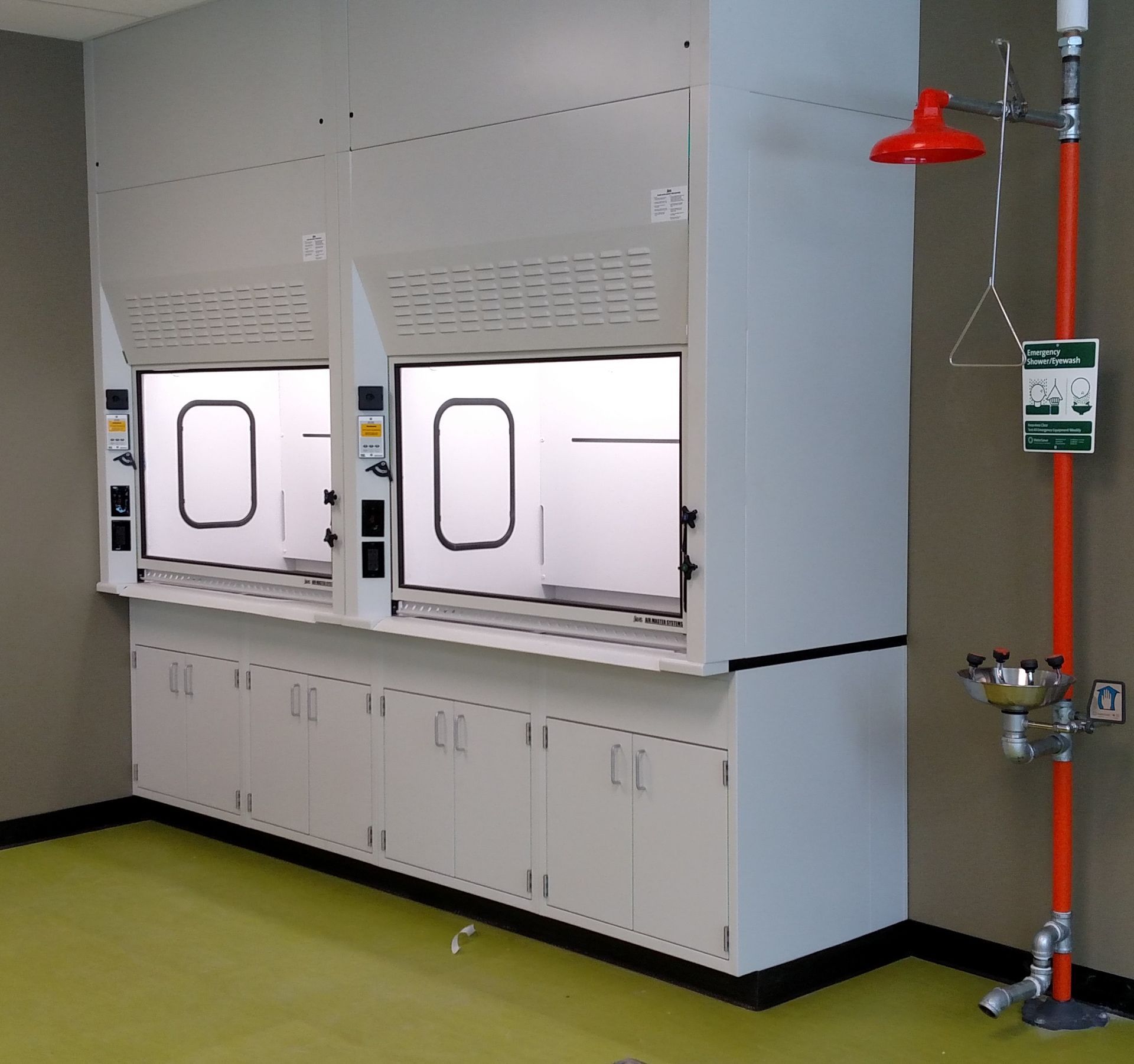 Painted Metal Lab Rinse Station Hutchison Brothers Custom Fabrications Russellville Ar Arkansas