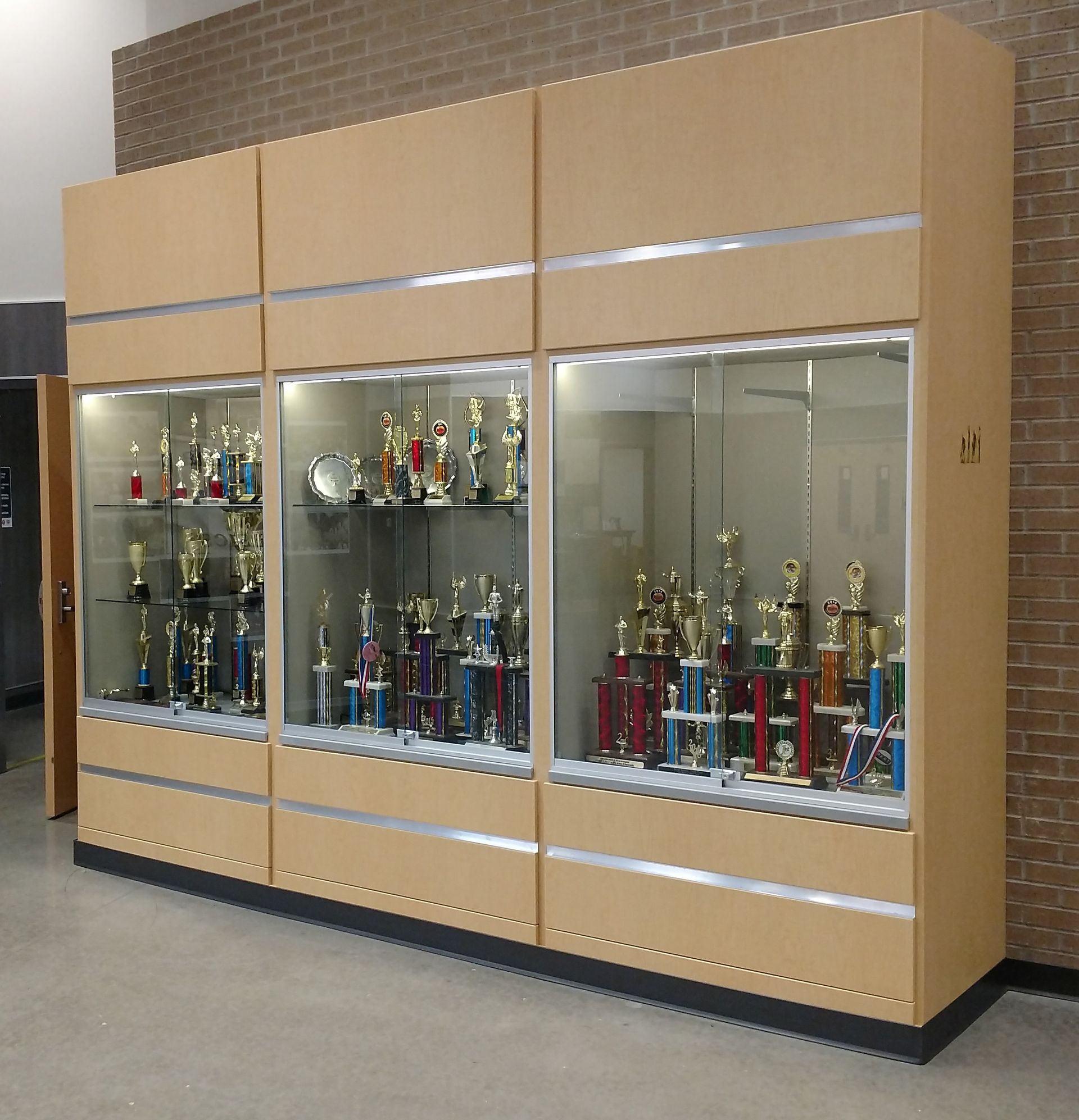 Trophy Case Custom Millwork Hutchison Brothers Custom Fabrications Russellville Ar Arkansas