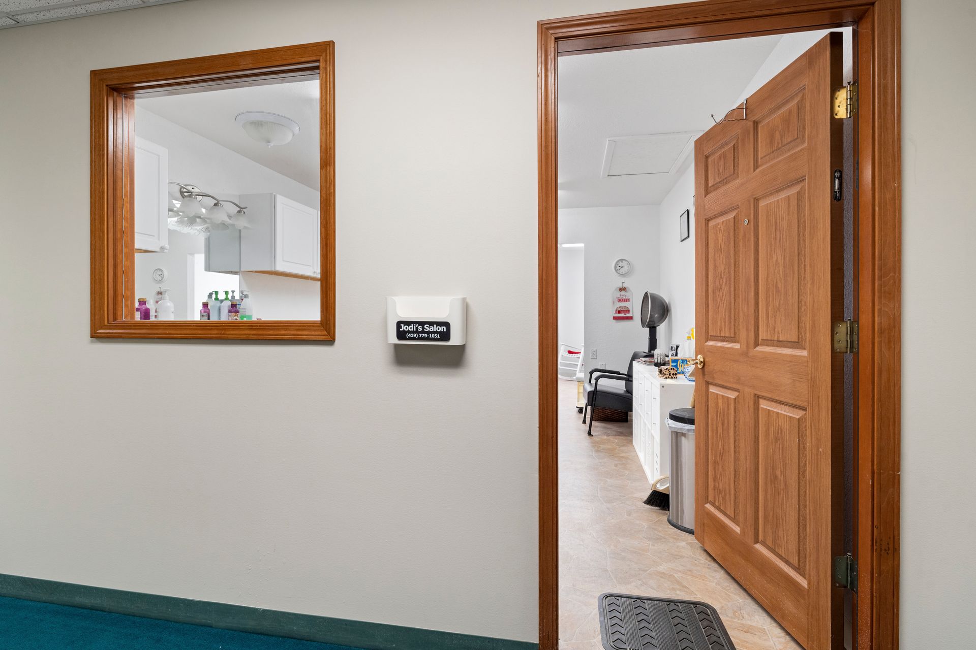 Photo of the the entrance to the salon