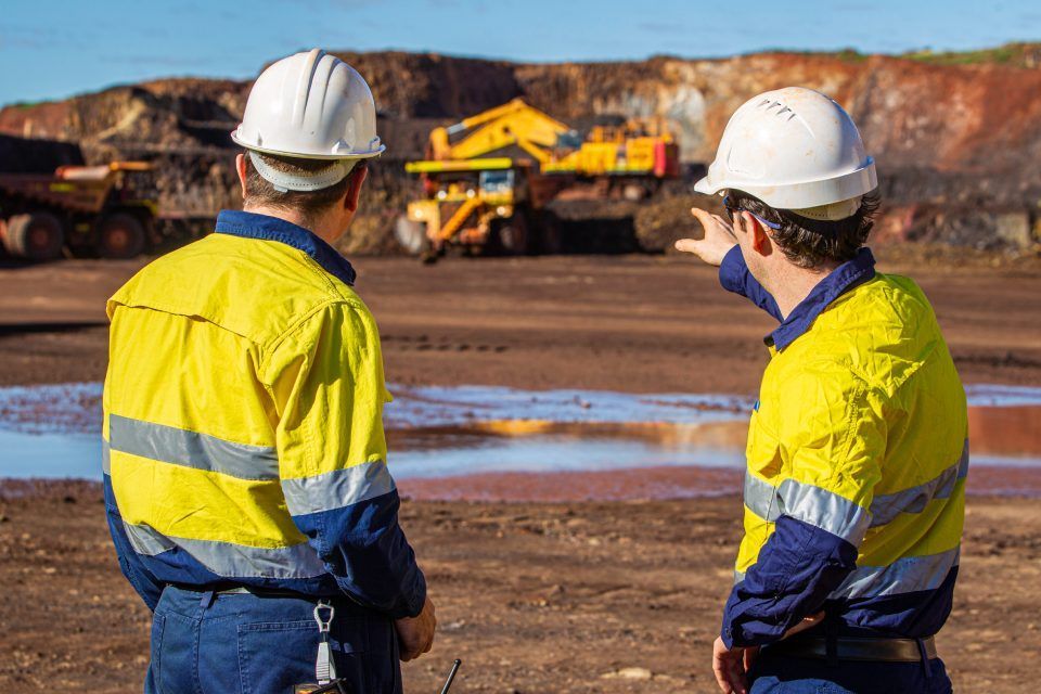 workers discussing on going job