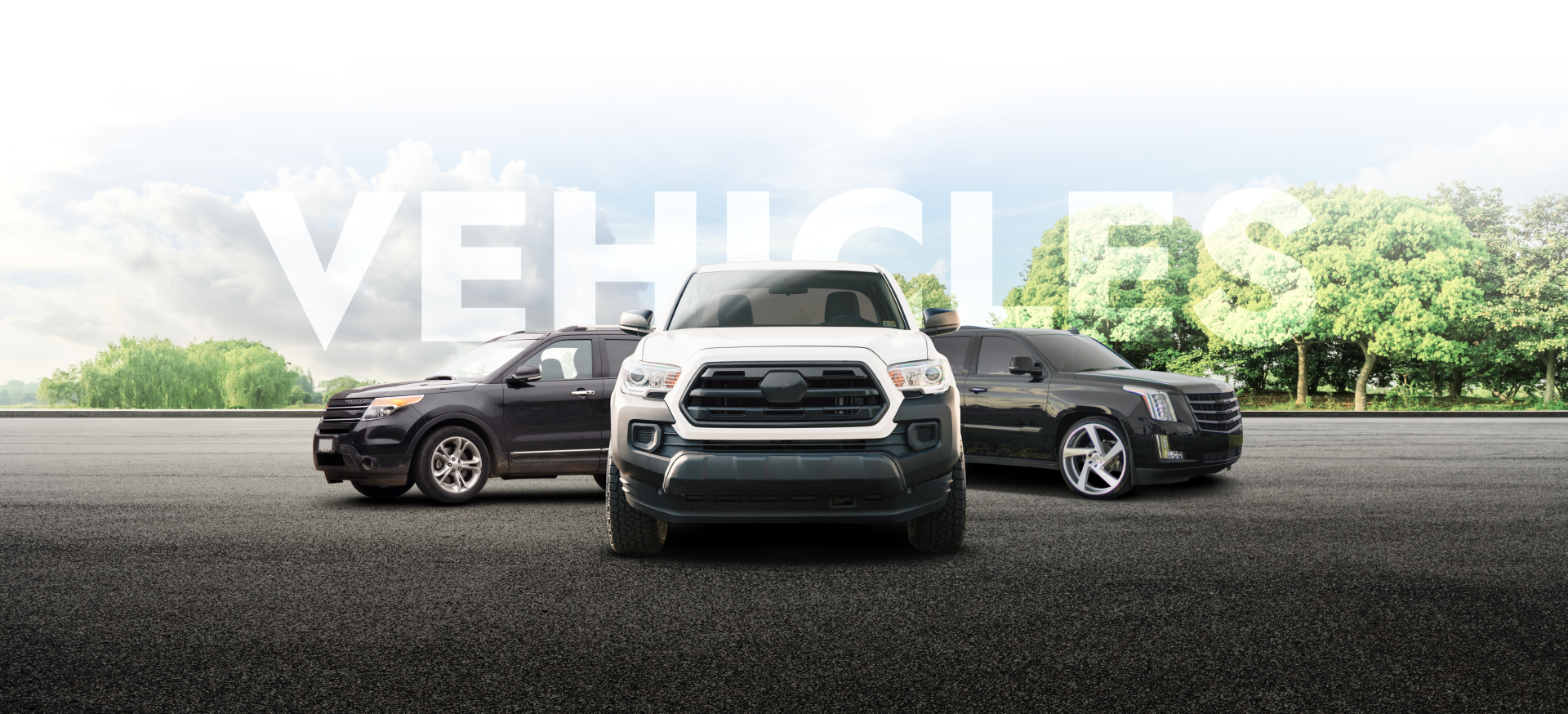 three vehicles parked on road | Mike's Auto Repair
