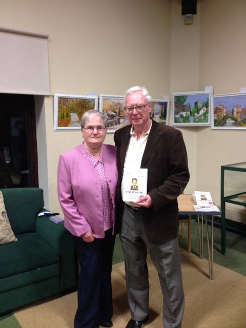Gerald Rice and his wife Rosemary at the book launch in Trim library (04/11/2014)