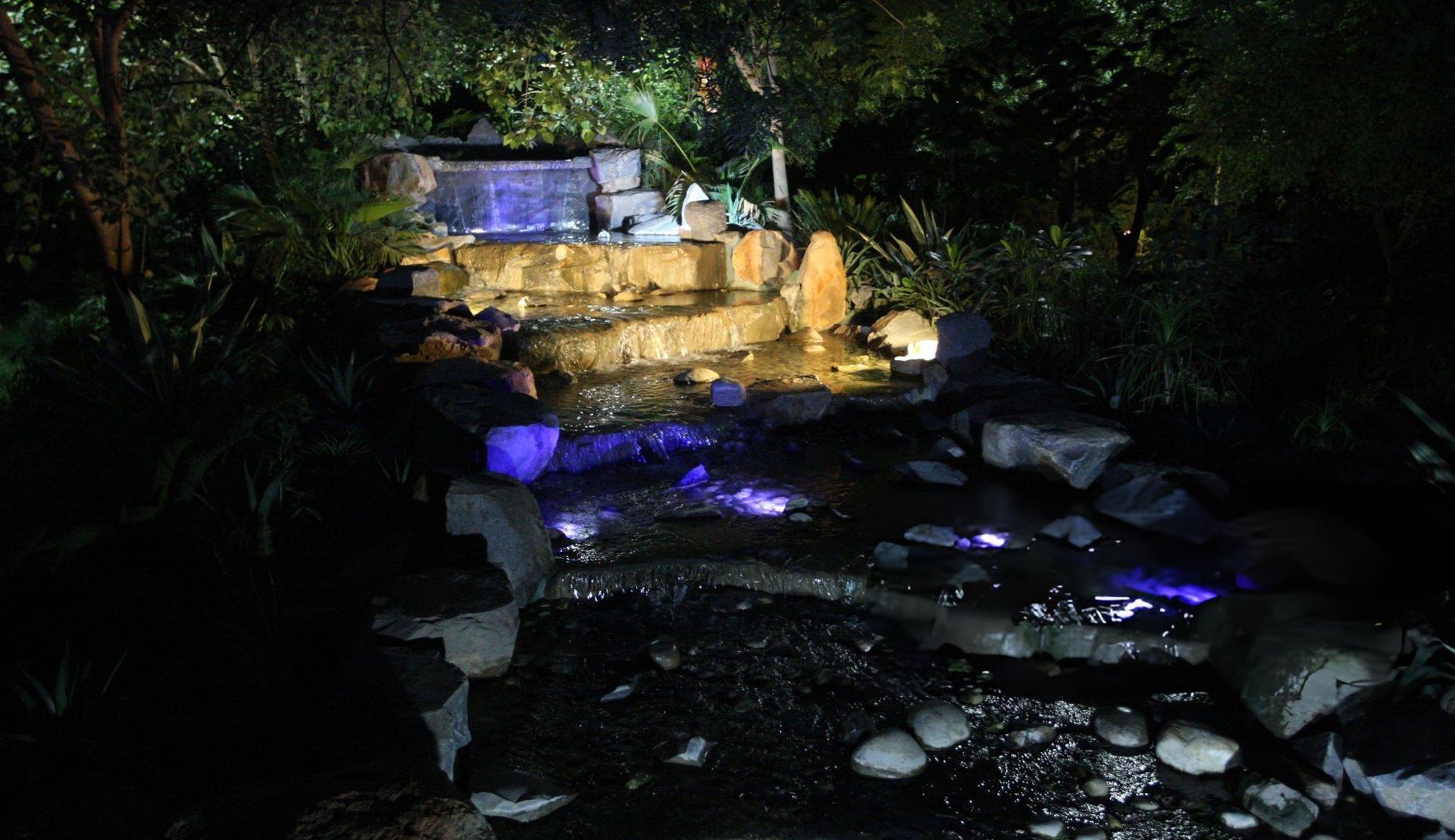 pondless waterfall installation