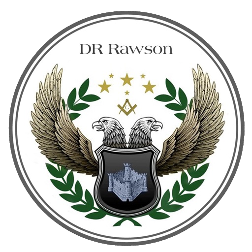 A logo for dr rawson every life tells a story