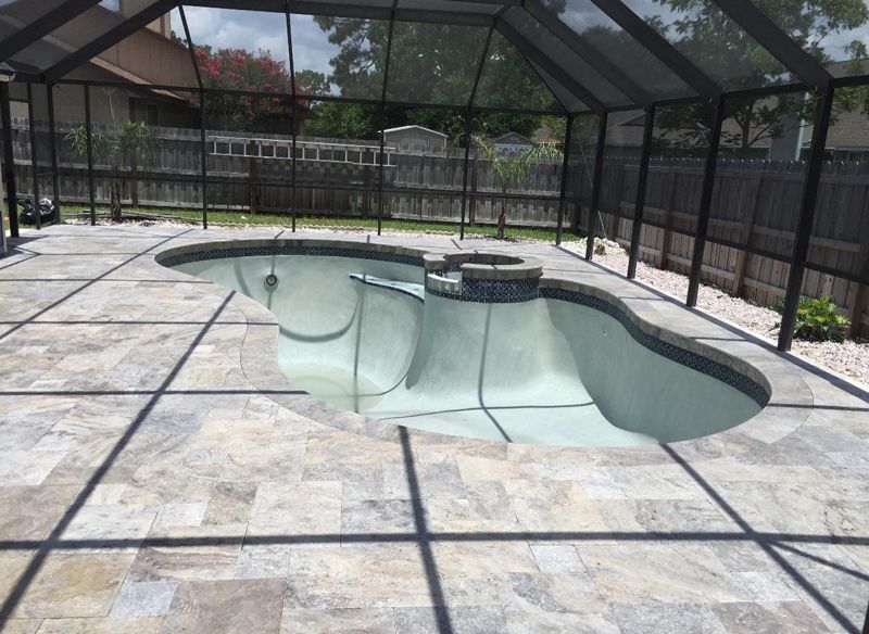 Luxurious Paver Pool Area Jacksonville, FL Golden Pavers