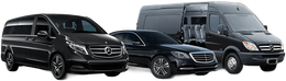 Athenaos Travel and Tours Fleet with Mercedes Van, Mercedes Minibus and Mercedes Sedan