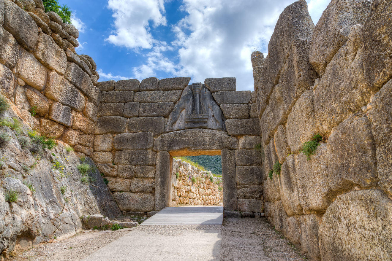 Lion Gate at the Archaeological Site of Mycenae