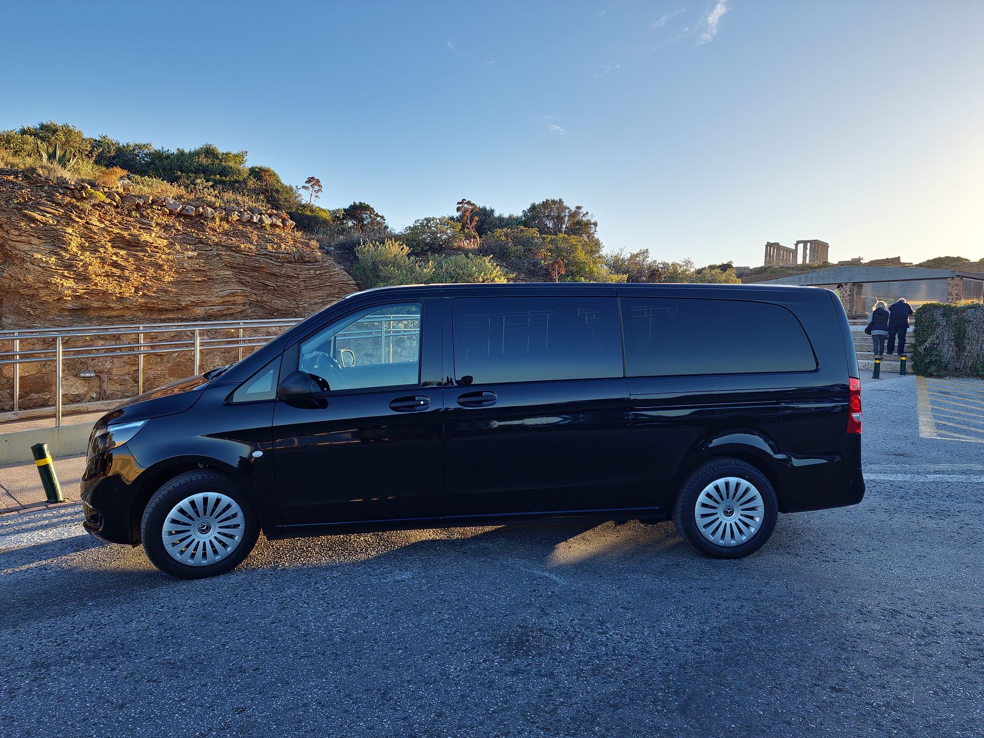 Athenaos Travel Van at Temple of Poseidon