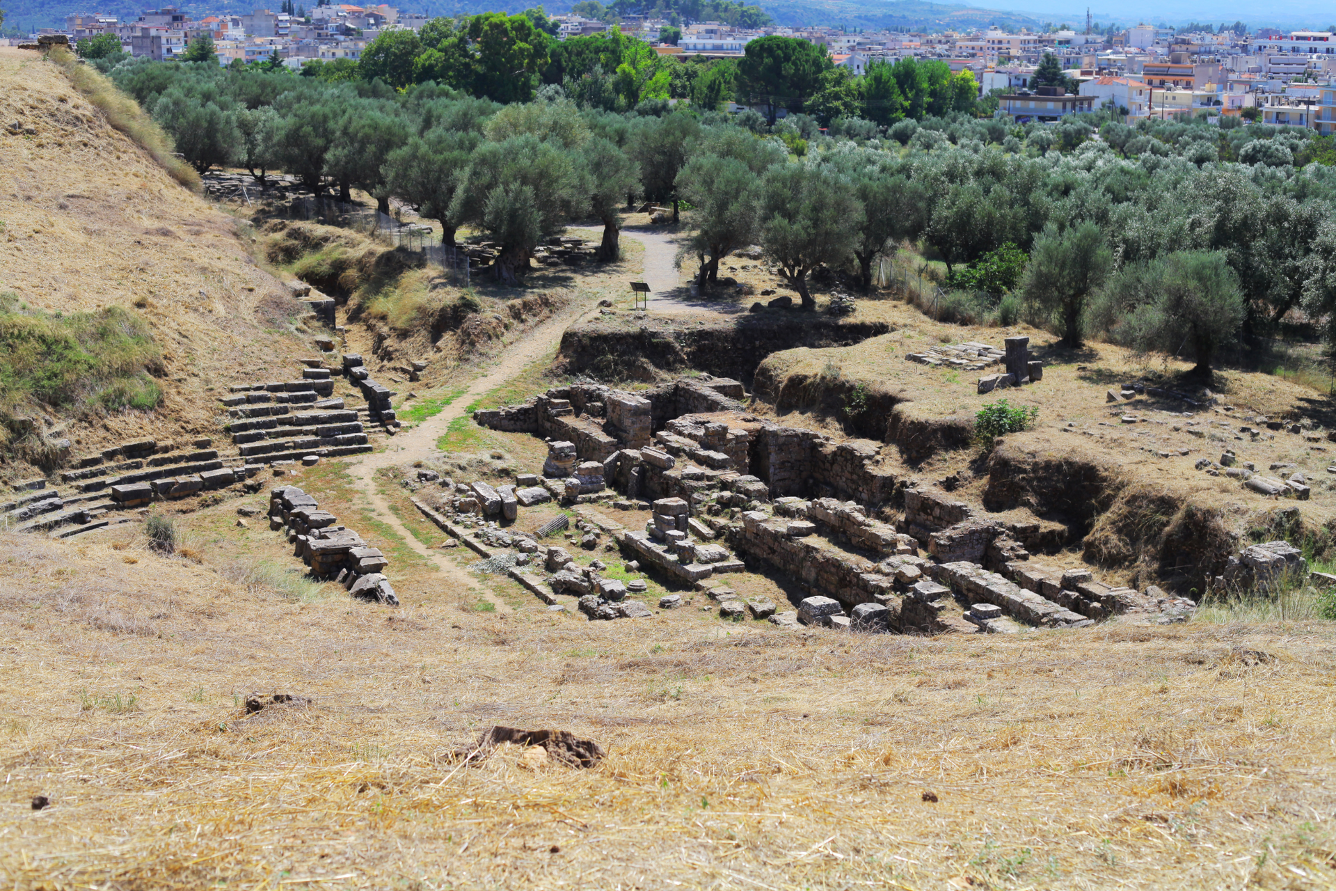 Archaeological excavations of Ancient Sparta ruins