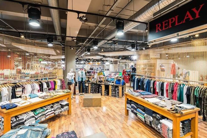 Interior of Replay store at Factory Outlet Piraeus
