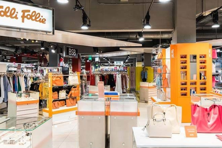 Interior of Folli Follie store at Factory Outlet Piraeus
