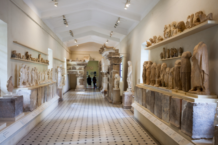 Archaeological Museum of Epidaurus with ancient sculptures