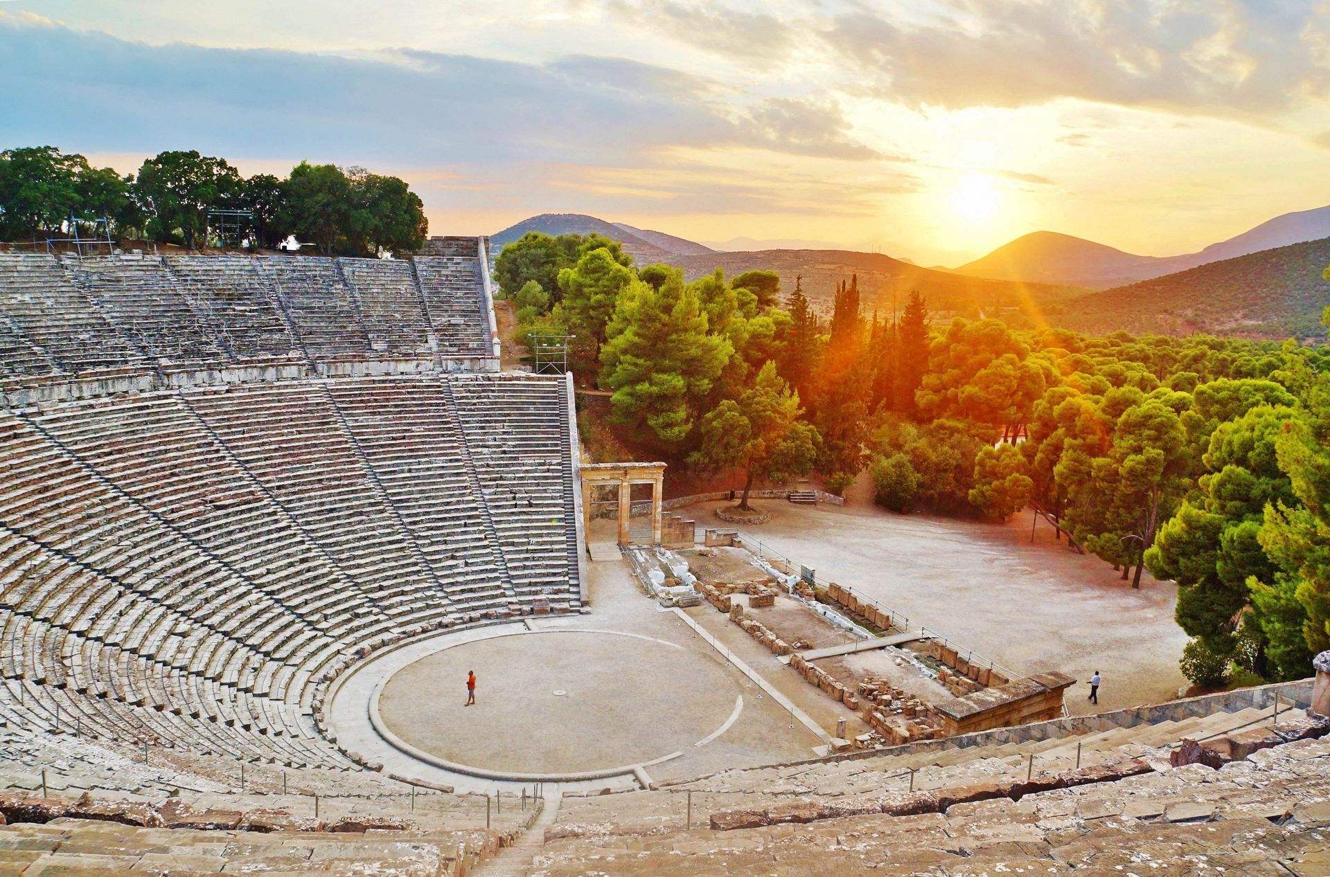 Ancient Theatre of Epidaurus, famous for its perfect acoustics