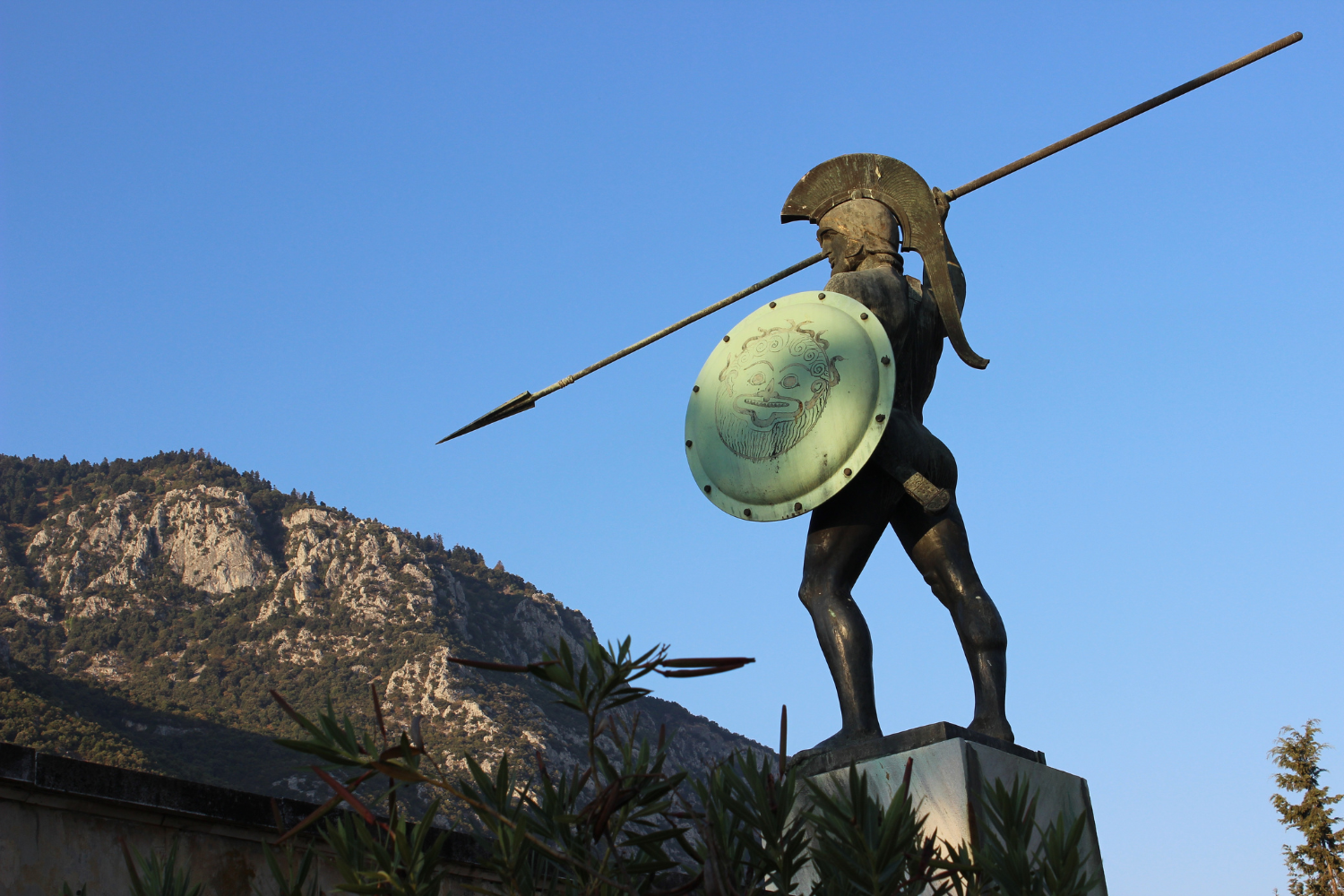 Statue of King Leonidas in Thermopylae, Greece