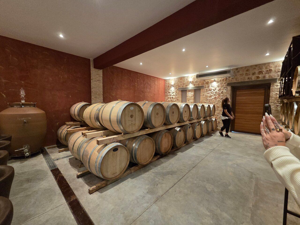 Winery cellar in Nemea.