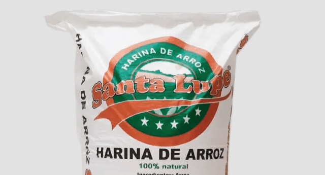 Una bolsa de harina de arroz 100% natural